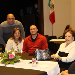 Guadalupe Centers Diane with her family.